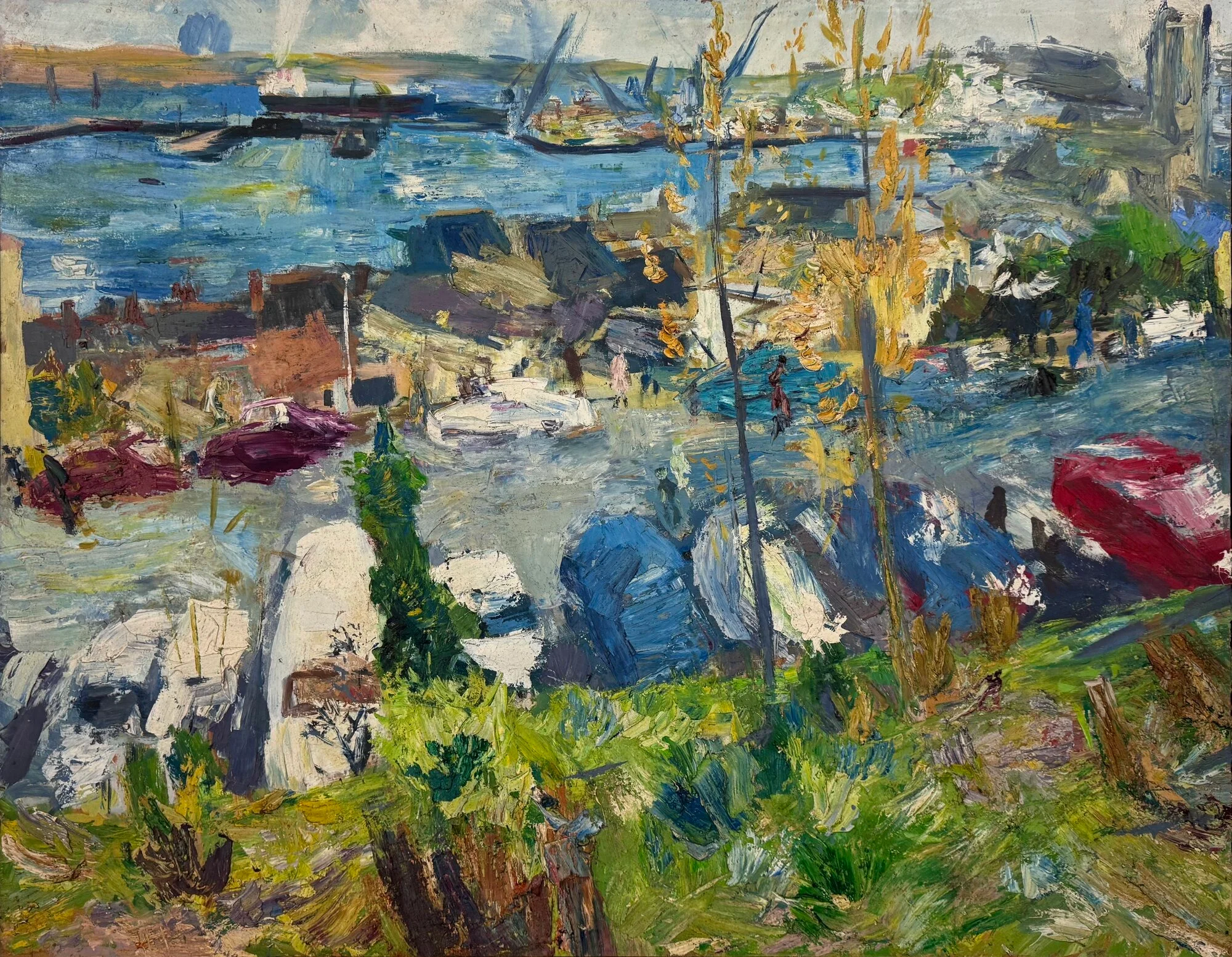 Cold Spring Falmouth Dock, 1975, 123 x 184cm